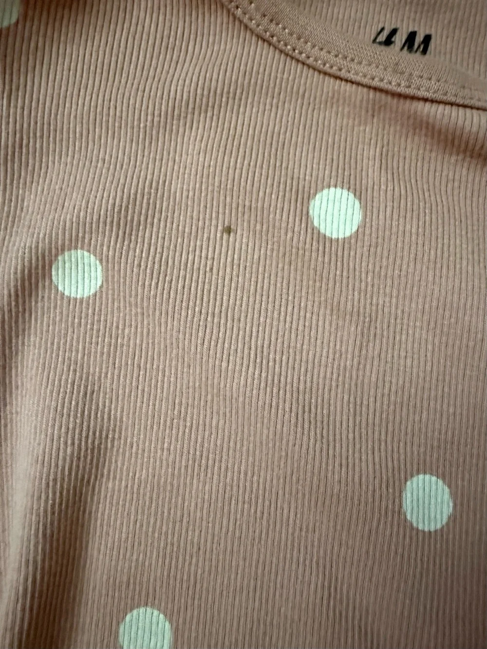 H&M Ribbed Organic Cotton Set in Blush